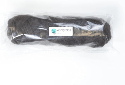Natural Wool Bulk roving, 2 lb. Best Wool for Spinning, arm Knitting, Felting, Chunky Blankets and Tapestry. Natural Colors, un-Dyed. (Mocha, 2 lb)