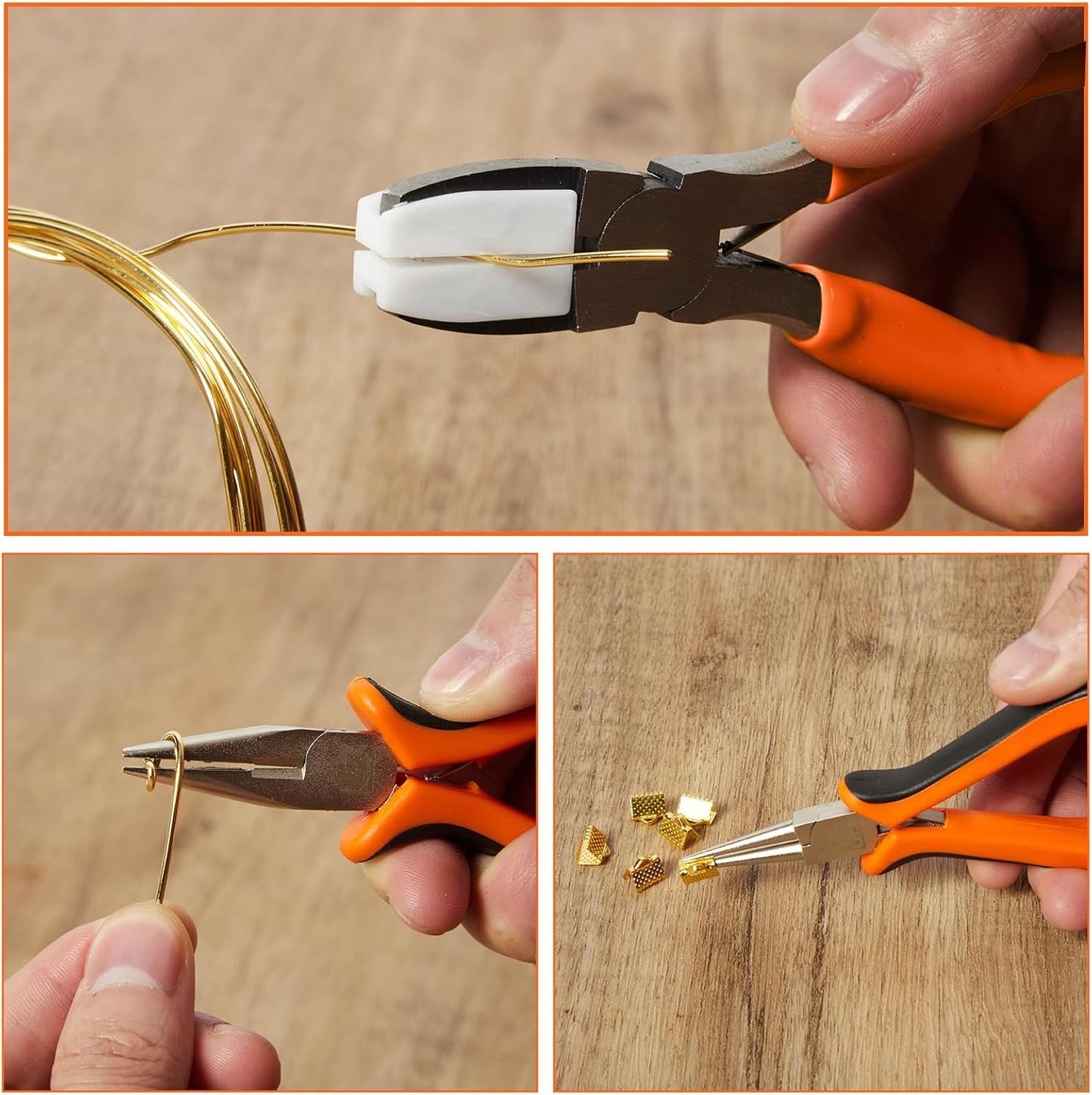 6PCS Jewelry Pliers Set with Acrylic Pallet, Needle Nose Pliers, Wire Cutters, Nylon Jaw Pliers etc. Jewelry Making Kit Tools for DIY Jewelry Repair, Wire Wrapping, Beading and Earring Crafts - Crafty Corner