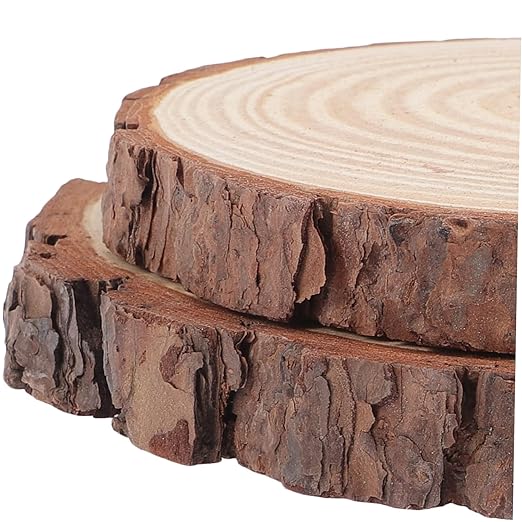 2pcs Outdoor Garden Stepping Stones Wood for Decorative Walkway Edging DIY Stepping Stone Kit