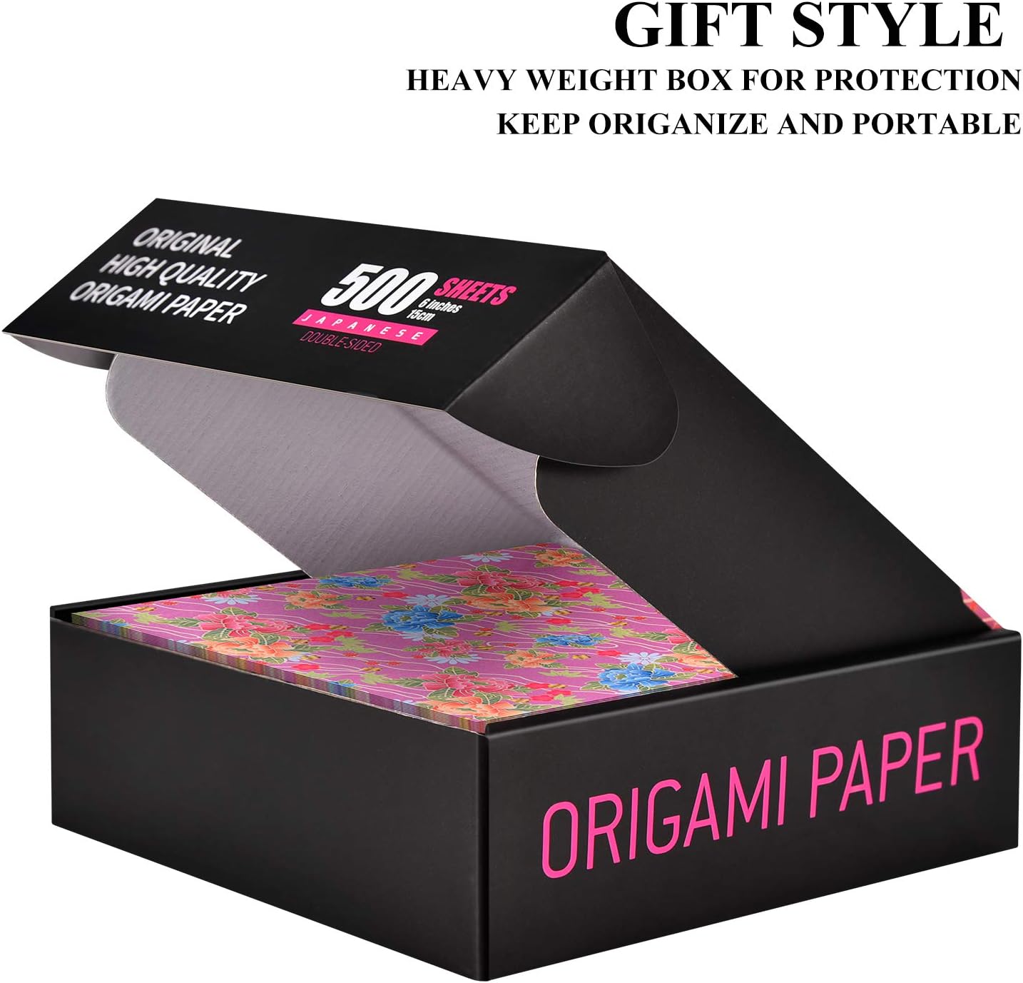Japanese Washi Origami Paper 500 Sheets, 10 Vivid Colors, Colors Make Colorful and Easy Origami,6 Inch Square Sheet, for Kids & Adults, Papers, Arts and Crafts Projects (E-Book Included) - Crafty Corner