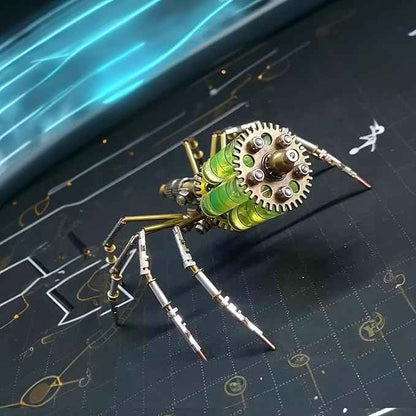 Mechanical Metal DIY 3D Insect Brass Puzzle Model Kits Puzzle for Adults, Steampunk Electric Mechanical, Assembly DIY Gift Craft Hobby for Men for Family and Friends(Gatling Spider)