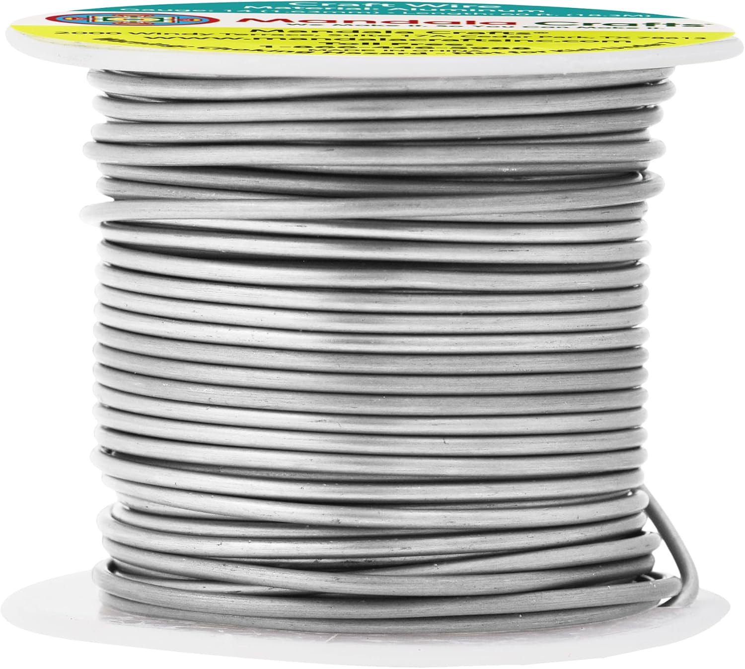 Mandala Crafts 14 Gauge Anodized Aluminum Craft Wire for Jewelry Making - 60 FT Colored Flexible Gray Wire - Bendable for Bonsai Armature Crafting Sculpting - Crafty Corner