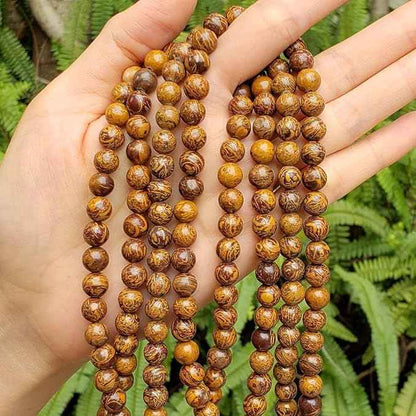 35pcs Adabele Natural Golden Tiger Skin Jasper Healing Gemstone 10mm (0.39 inch) Round Loose Beads Gem Stone Spacer for Craft Jewelry Making GF27-10