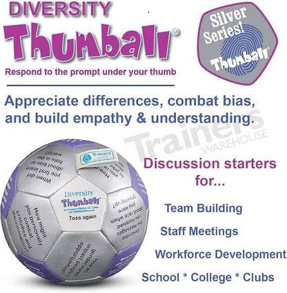 Trainers Warehouse 6" Thumball Collection, 32 Prompts for Conversation, Team Building, Relationship and Training