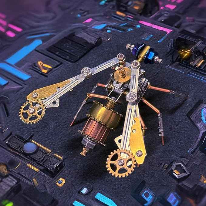 3D Metal Model Kits Insect Bug Mechanical Steampunk Science Kit Metal Building DIY Projects Arts and Crafts Hobby Kits Gift Ideas for Birthday & Christmas (Mechanical Insect)