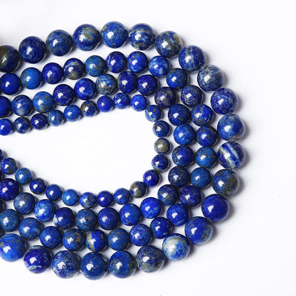 AAA+ Natural Lapis Lazuli Gemstone Beads 4mm 89PCS Round Loose Stone Beads for Jewelry Making DIY Bracelets Necklace Earrings