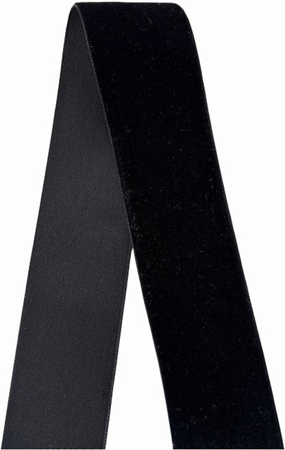 Velvet Ribbon, 1 1/2-Inch by 25-Yard Spool (Black) - Crafty Corner