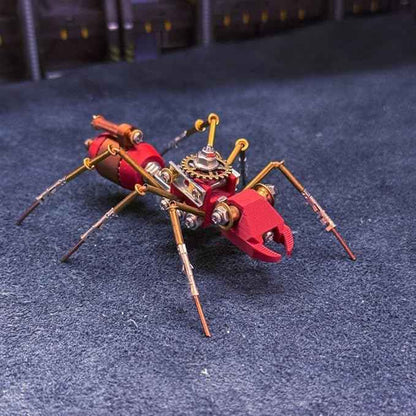 3D DIY Ironjaw Ant A Metal Puzzle Kits, 88PCS Mechanical Snail Metal Steampunk Insect Model Kit, Creative Collectible Display Piece for Adults