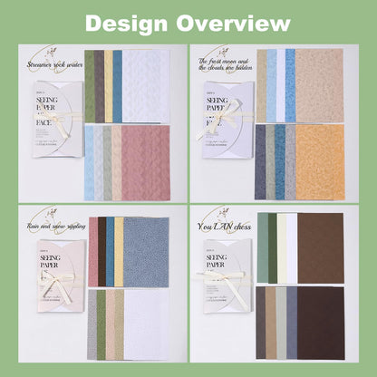 Textured Scrapbook Paper Set, 120 PCS Retro Decorative Craft Paper for Journaling, Scrapbook Supplies, DIY Card Making, Collage, and Planner 3.07 × 4.72 inch