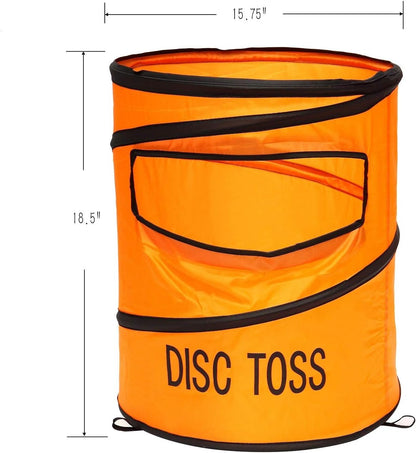 Folding Disc Toss Game Set - Flying Disc Toss Dunk Game Set - Includes 2 Disc Targets with Bean Bag & 2 Flying Discs & Carrying Case - Great for Backyard,BBQs,Tailgating