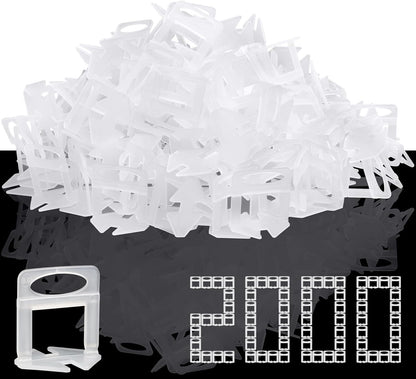 DGSL Tile Leveling System, 2000-Piece 1/8" Tile Spacers Clips Tile Tools, Tile Installation Tools for Professional Ceramic Tile and Stone Installation