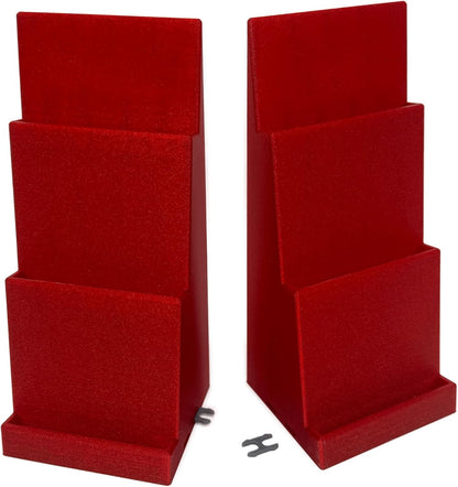Magnetic Card Holder Stadium Displays - Galaxy Red (2 Pack), Compatible with Ultra Pro Protectors - Trading Card Holder - Card Stand - Sports Card Display (Galaxy Red)