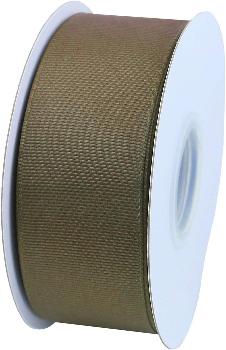 ITIsparkle 11/2" Inch Grosgrain Ribbon 25 Yards-Roll Set for Gift Wrapping Cake Decoration Party Favor Hair Braids Hair Bow Baby Shower Decoration Floral Arrangement Craft Supplies, Dark Olive Ribbon - Crafty Corner