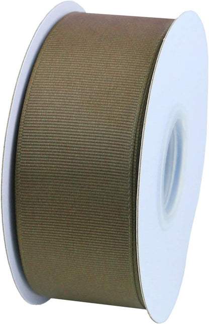 ITIsparkle 11/2" Inch Grosgrain Ribbon 25 Yards-Roll Set for Gift Wrapping Cake Decoration Party Favor Hair Braids Hair Bow Baby Shower Decoration Floral Arrangement Craft Supplies, Dark Olive Ribbon - Crafty Corner