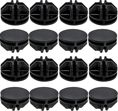 16 Pcs Black Plastic Connector, Wire Grid Cube Connector for Modular Closet Storage Organizer and DIY Wire Cube Storage Unit