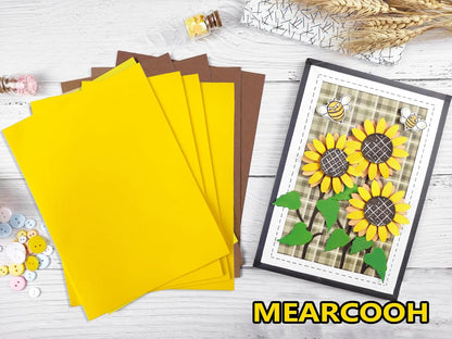 MEARCOOH Yellow Foam Sheets Crafts 9x12 Inch 2mm Eva Color Craft Foam Paper for Crafts Project Preschoolers Classroom Scrapbooking DIY Cosplay(10 Sheets) - Crafty Corner