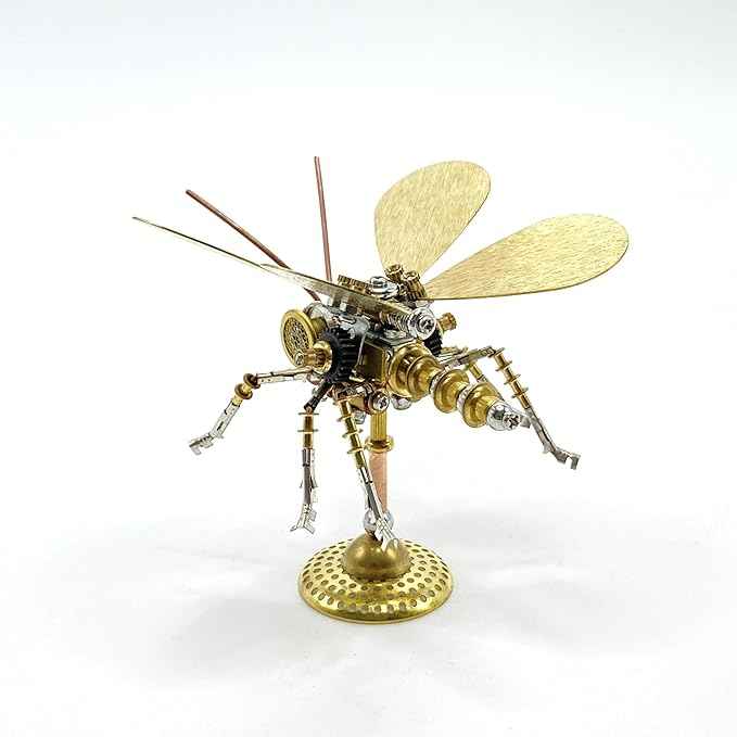 3D Metal Puzzle, Steampunk Butterfly Insect Bug Mechanical Model, Making Kit DIY Projects Metal Building Adult Hobby Kits for Men for Birthday(Butterfly-HD5)