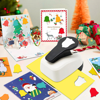 Christmas Punch 1 inch, Bell Punch for Paper Crafting, Bell Shape Hole Puncher for Crafts, Paper Punches for Christmas, Crafts Puncher for Handmade Scrapbook Cards - Crafty Corner