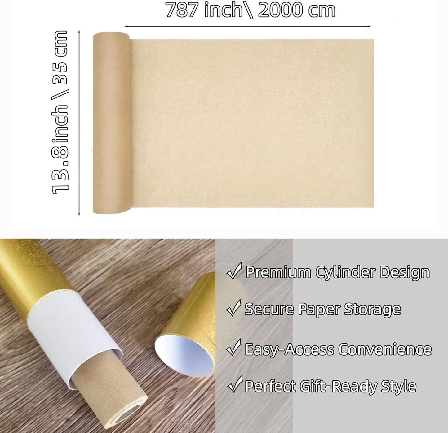 MLNSUNNY 13.8" x 787" Antiqued Tea Bag Paper Roll - Wet Strength Tissue for DIY Art, Tracing, Collage, Book Binding Repair | Handmade Lanterns & Cyanotype | Vintage Craft Decorative Paper