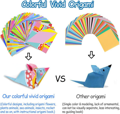 hapray Origami Kit for Kids Ages 5-8 8-12, with Guiding Book, 152 Paper with 72 Patterns, DIY Art and Craft Projects, Beginners Children's Day Gift Boy Girl - Crafty Corner