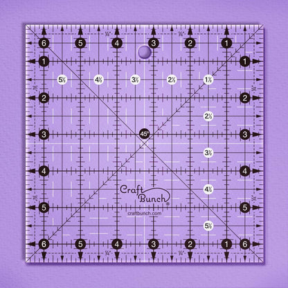 Non-Slip Square Quilt Template Ruler (6.5" x 6.5")