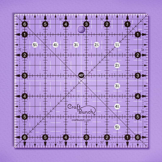 Non-Slip Square Quilt Template Ruler (6.5" x 6.5")