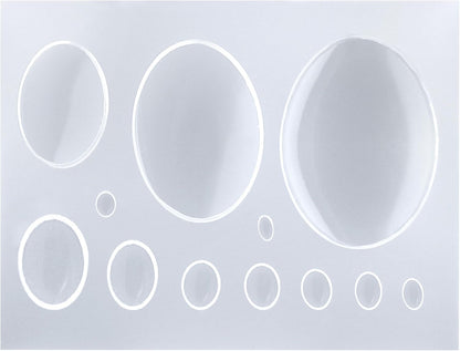 FUNSHOWCASE Oval Cabochon Resin Epoxy Silicone Mold