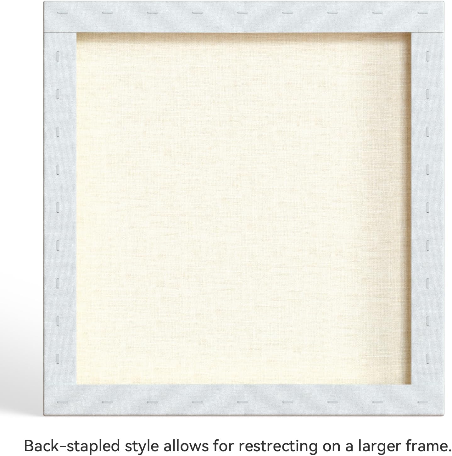 PHOENIX 20x20 Inch 2 Pack Gallery Canvas - 1.5 in Thick Large Square Canvases for Painting - Deep Edge 100% Cotton 11 Oz. Gesso Primed White Blank Professional Canvas Oil & Acrylic Paints