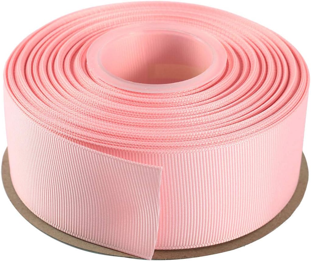 ITIsparkle 11/2" Inch Grosgrain Ribbon 25 Yards-Roll Set for Gift Wrapping Cake Decoration Party Favor Hair Braids Hair Bow Baby Shower Decoration Floral Arrangement Craft Supplies, Light Pink Ribbon - Crafty Corner