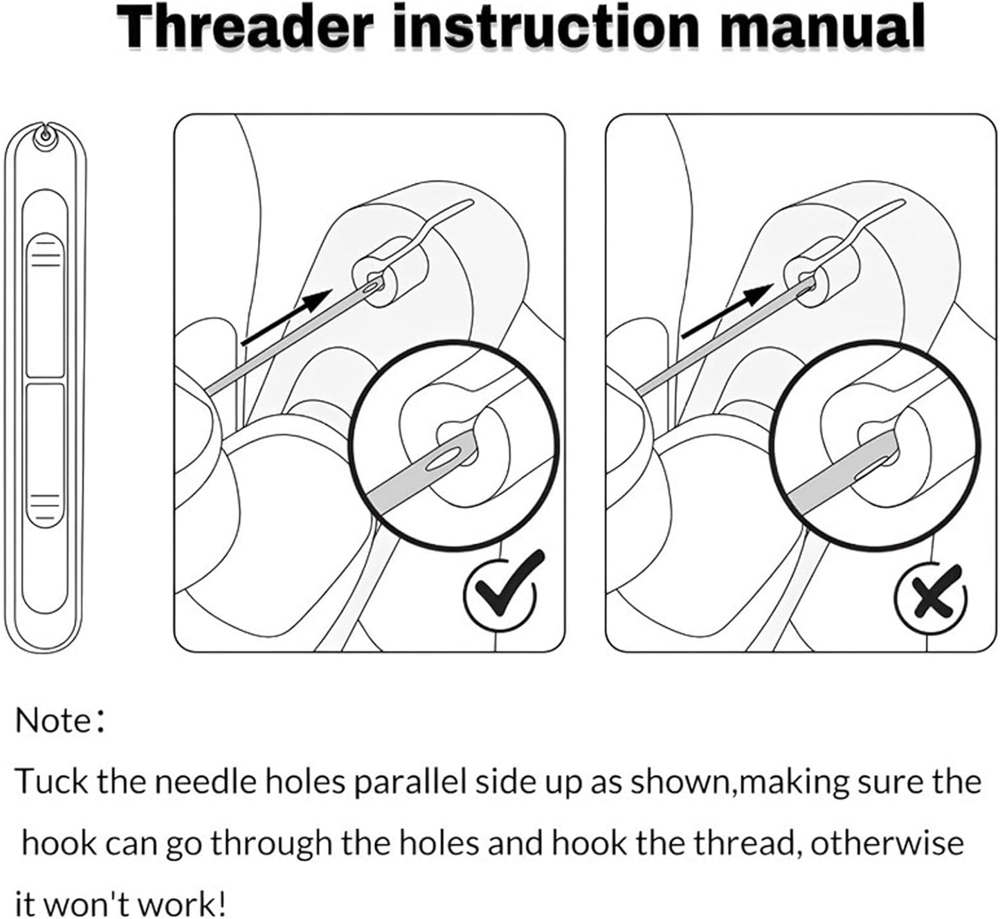 Upgraded 2 in 1 Automatic Needle Threaders Seam Ripper,Quilting Supplies Sewing Kit,Quick Sewing Machine Loop Needle Threaders (1PCS-Purple)