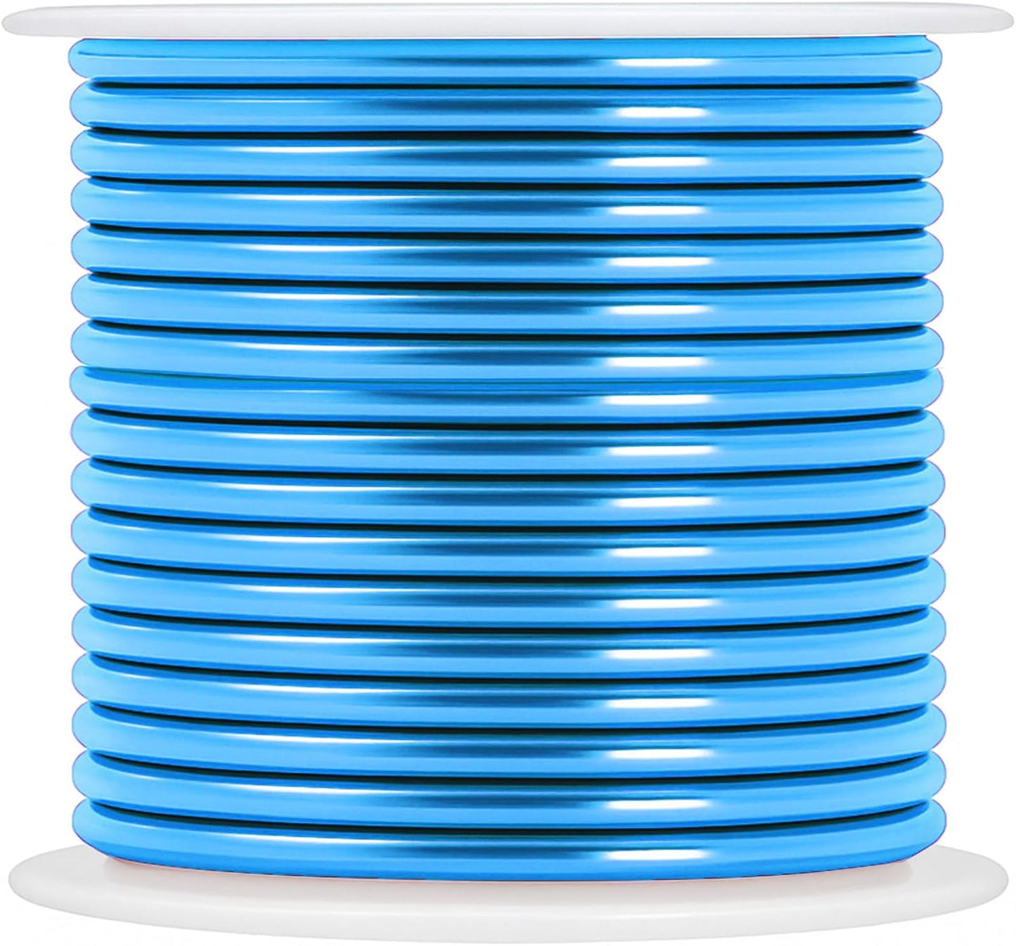 Mandala Crafts 13 Gauge Anodized Aluminum Craft Wire for Jewelry Making - 300 FT Colored Flexible Silver Copper True Blue Pink Ice Blue Green Wire - Bendable for Bonsai Armature Crafting Sculpting - Crafty Corner