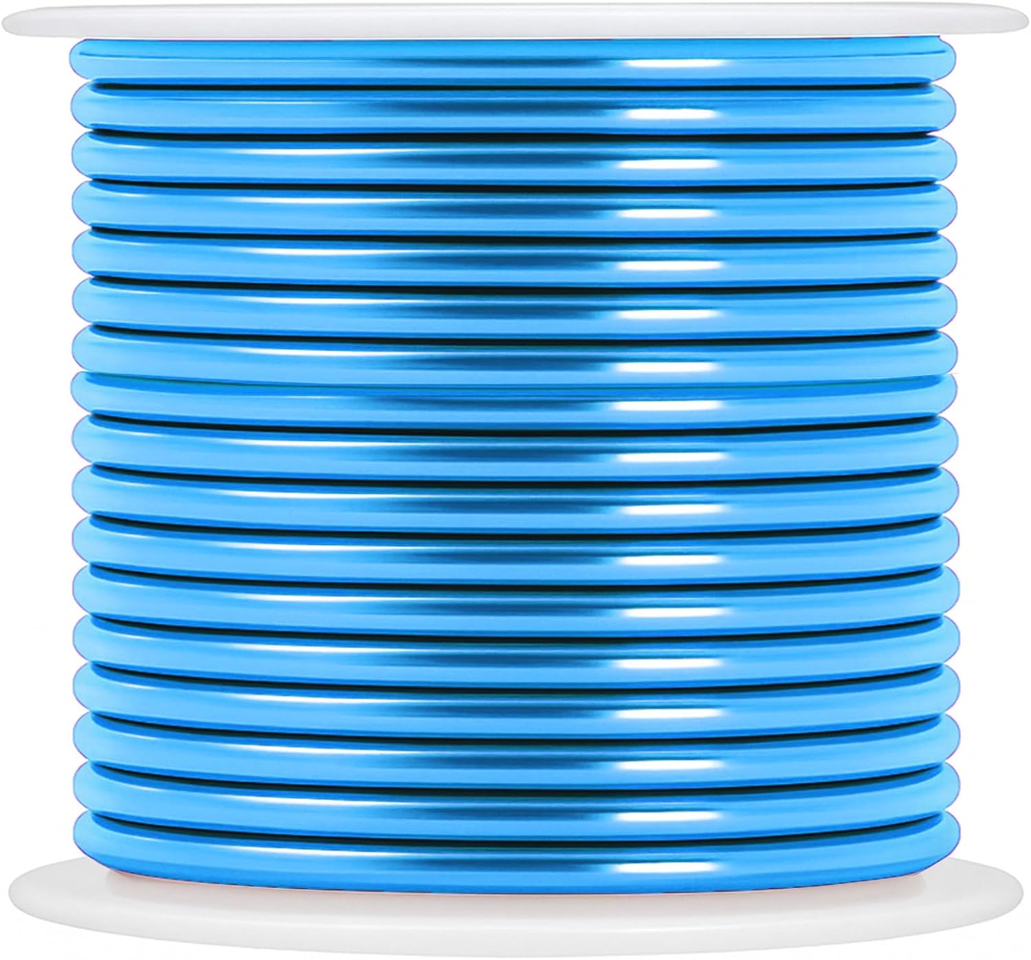 Mandala Crafts 13 Gauge Anodized Aluminum Craft Wire for Jewelry Making - 300 FT Colored Flexible Silver Copper True Blue Pink Ice Blue Green Wire - Bendable for Bonsai Armature Crafting Sculpting - Crafty Corner