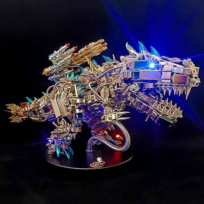Metalkitor 3D Metal Puzzle for Adults, Tyrannosaurus Rex Model Kit Jigsaw- Steampunk DIY Ornament - Assembly Dinosaur Crafts Brain Teaser - Perfect Room Decor and Gift Choice