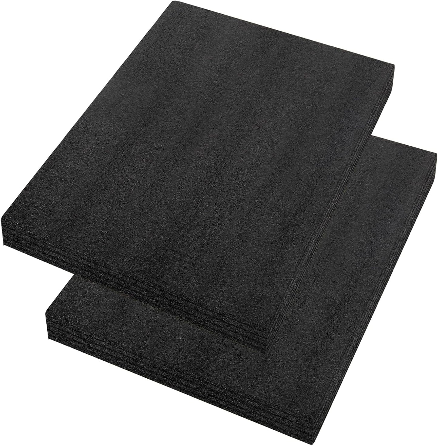 2 Pcs 12 x 16 x 1INCH Black Polyurethene Foam Sheets,Cuttable Packing Foam Block Foam Padding for Packing and Crafts,Toolbox Storage. - Crafty Corner