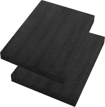 2 Pcs 12 x 16 x 1INCH Black Polyurethene Foam Sheets,Cuttable Packing Foam Block Foam Padding for Packing and Crafts,Toolbox Storage. - Crafty Corner