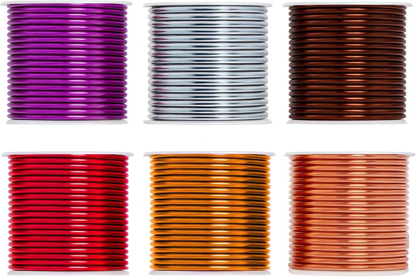 Mandala Crafts 14 Gauge Anodized Aluminum Craft Wire for Jewelry Making – 330 FT Colored Flexible Silver Copper Purple Gold Brown Red Wire - Bendable for Bonsai Armature Crafting Sculpting - Crafty Corner