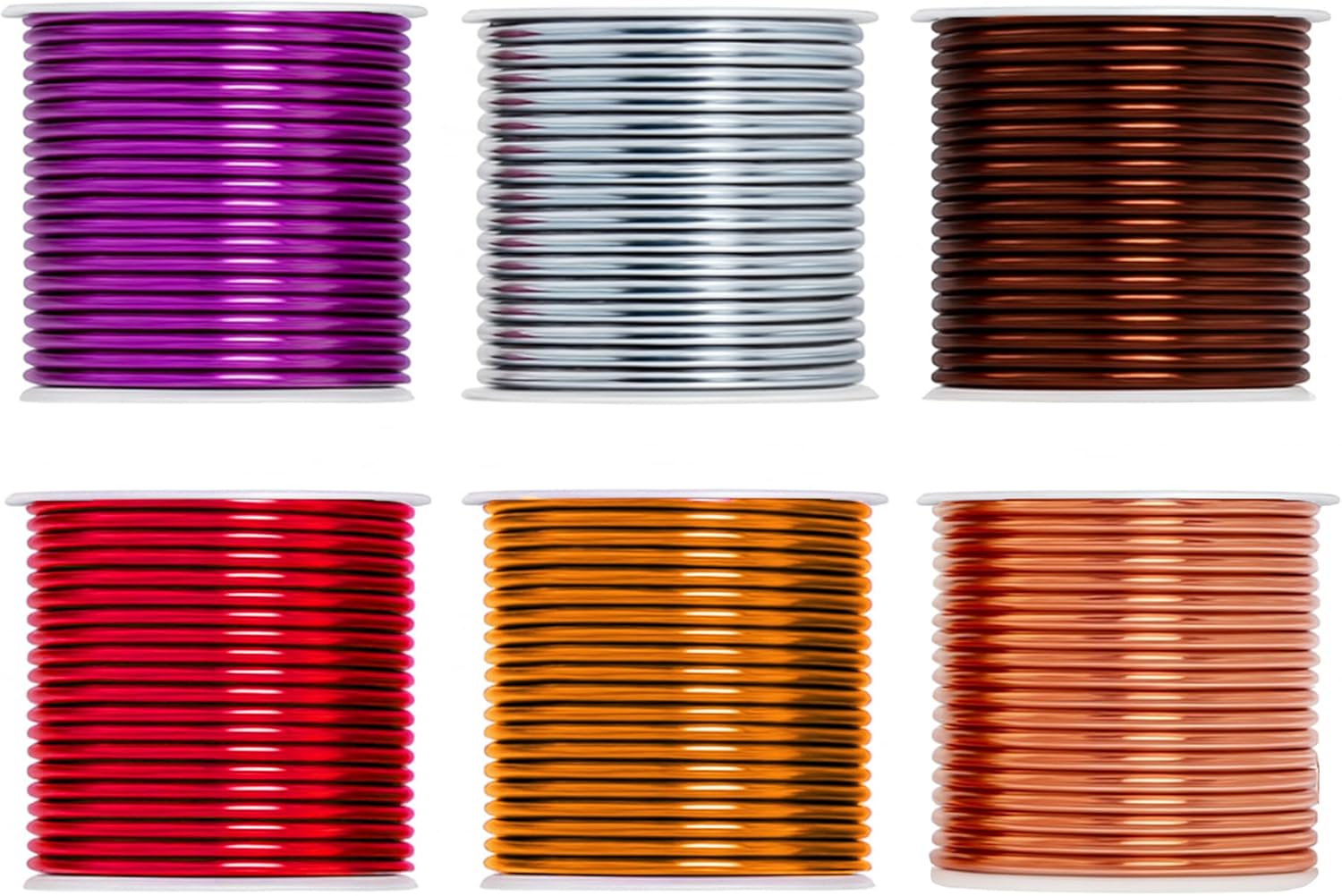 Mandala Crafts 14 Gauge Anodized Aluminum Craft Wire for Jewelry Making – 330 FT Colored Flexible Silver Copper Purple Gold Brown Red Wire - Bendable for Bonsai Armature Crafting Sculpting - Crafty Corner