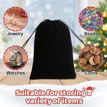COSBAY 50 Pack Velvet Drawstring Bags,5×7 Inch Small Velvet Jewelry Pouches,Velvet Gift Bags for Wedding