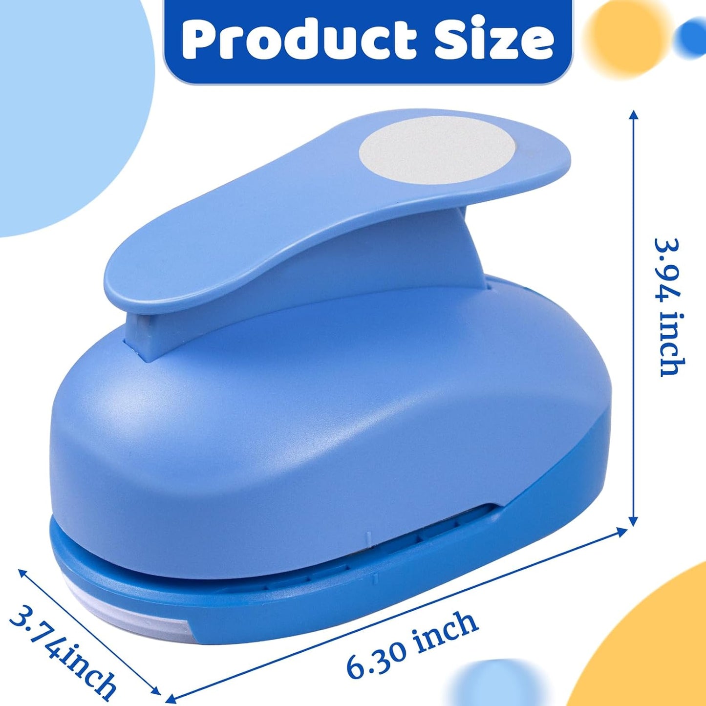 Paper Punch, 3 inch Circle Hole Punches, Circle Paper Puncher, Large CirclePunch, Large Hole Puncher, CirclePunches for Paper Crafts, CraftPunch, Shape HolePunch, 3 inch PaperPunch for Cardstock - Crafty Corner