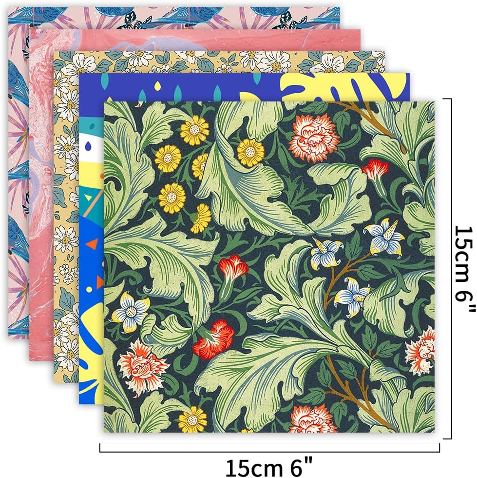 12 Different Packs Full Collection Origami Paper Kit 6 Inch Square Double Sided Color Vivid Colors Creation Easy Fold Paper Set Hand Crafts Paper Arts Creativity.01 - Crafty Corner