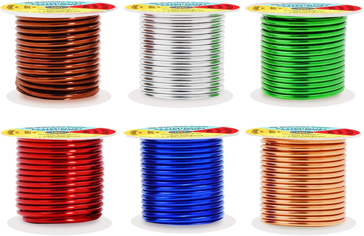 Mandala Crafts 10 Gauge Anodized Aluminum Craft Wire for Jewelry Making - 120 FT Colored Flexible Silver Copper True Blue Brown Red Kelly Green Wire - Bendable for Bonsai Armature Crafting Sculpting - Crafty Corner