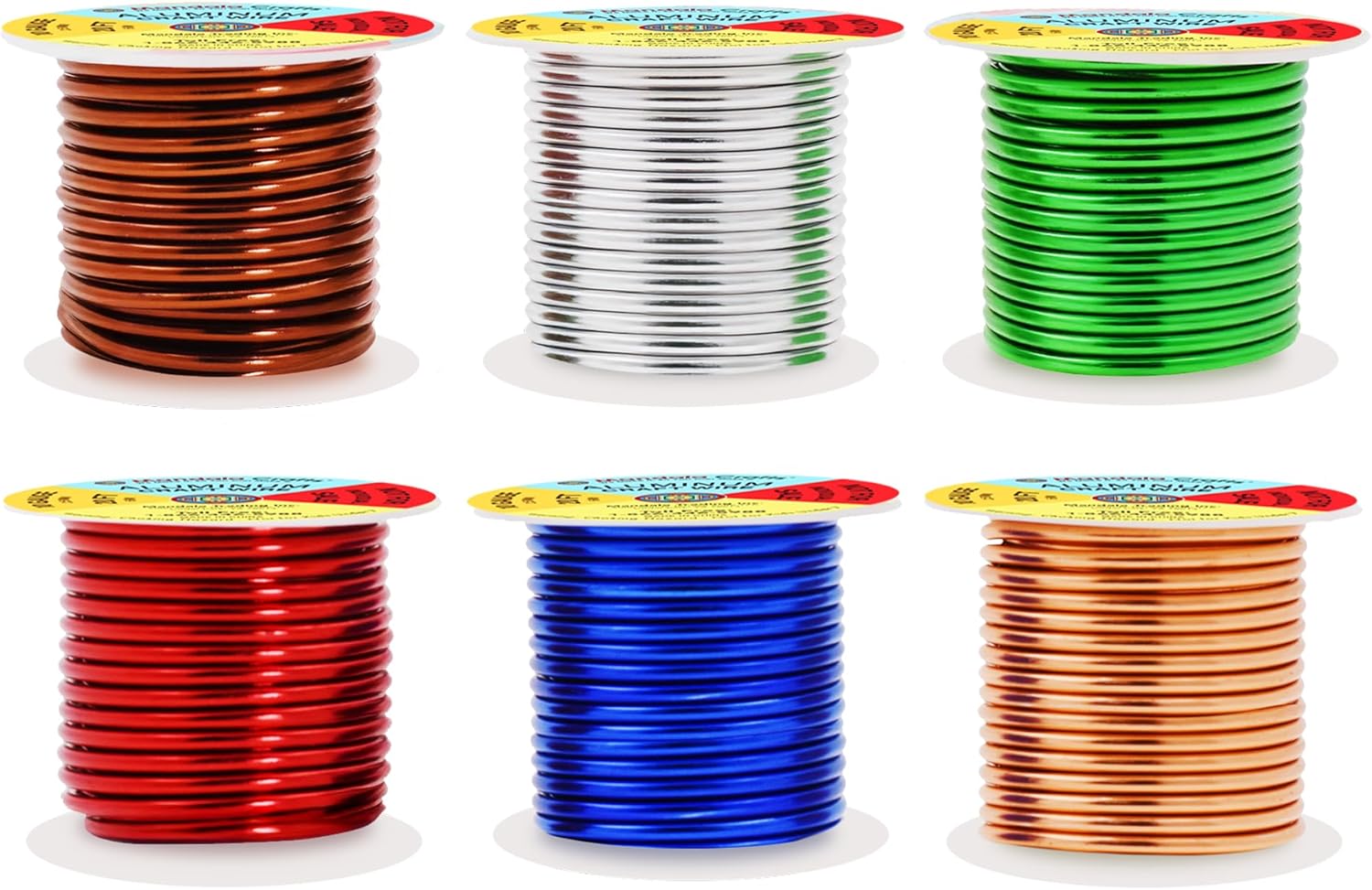 Mandala Crafts 10 Gauge Anodized Aluminum Craft Wire for Jewelry Making - 120 FT Colored Flexible Silver Copper True Blue Brown Red Kelly Green Wire - Bendable for Bonsai Armature Crafting Sculpting - Crafty Corner