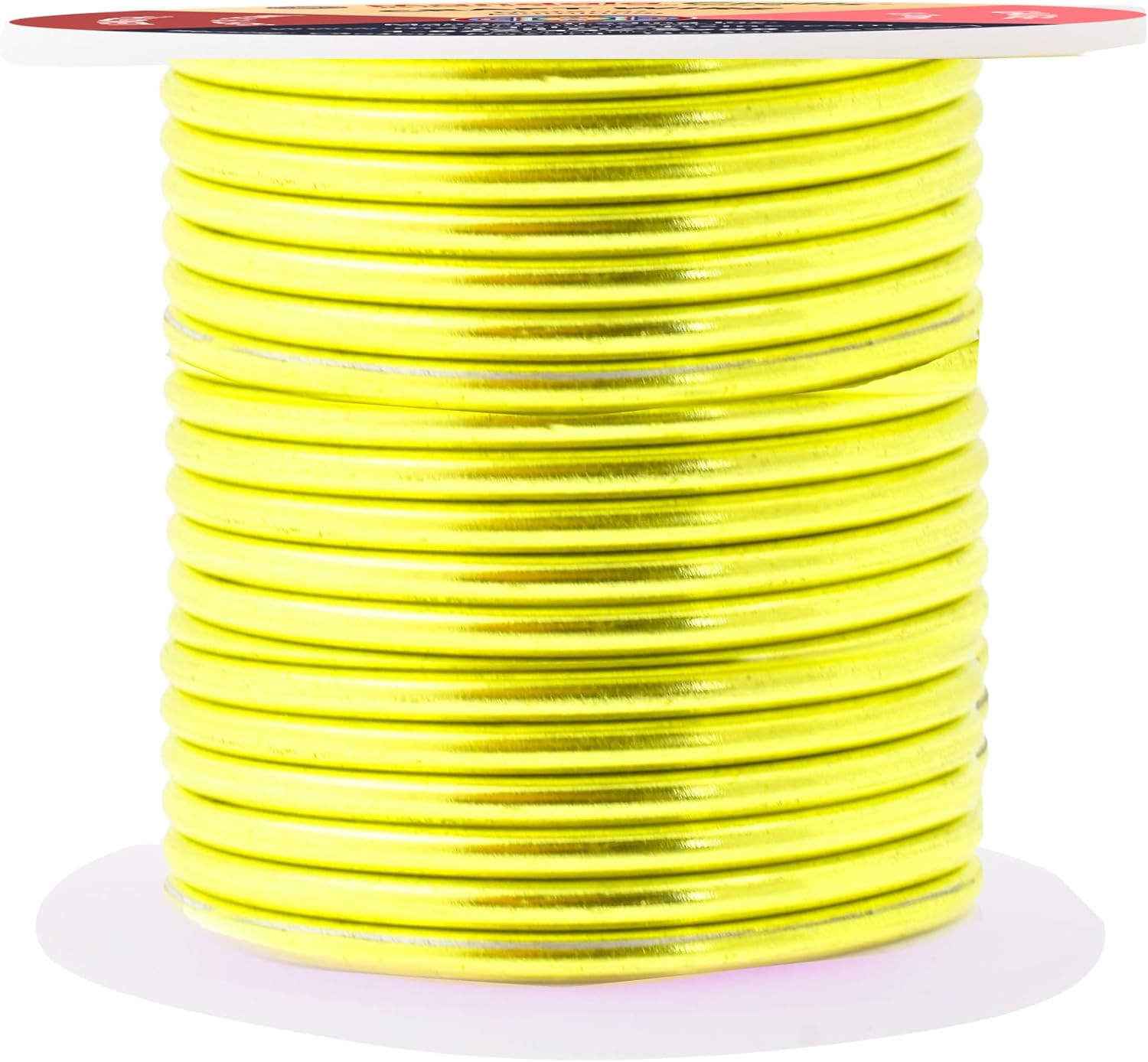 Mandala Crafts 8 Gauge Anodized Aluminum Craft Wire for Jewelry Making - 32 FT Colored Flexible Yellow Green Wire - Bendable for Bonsai Armature Crafting Sculpting - Crafty Corner