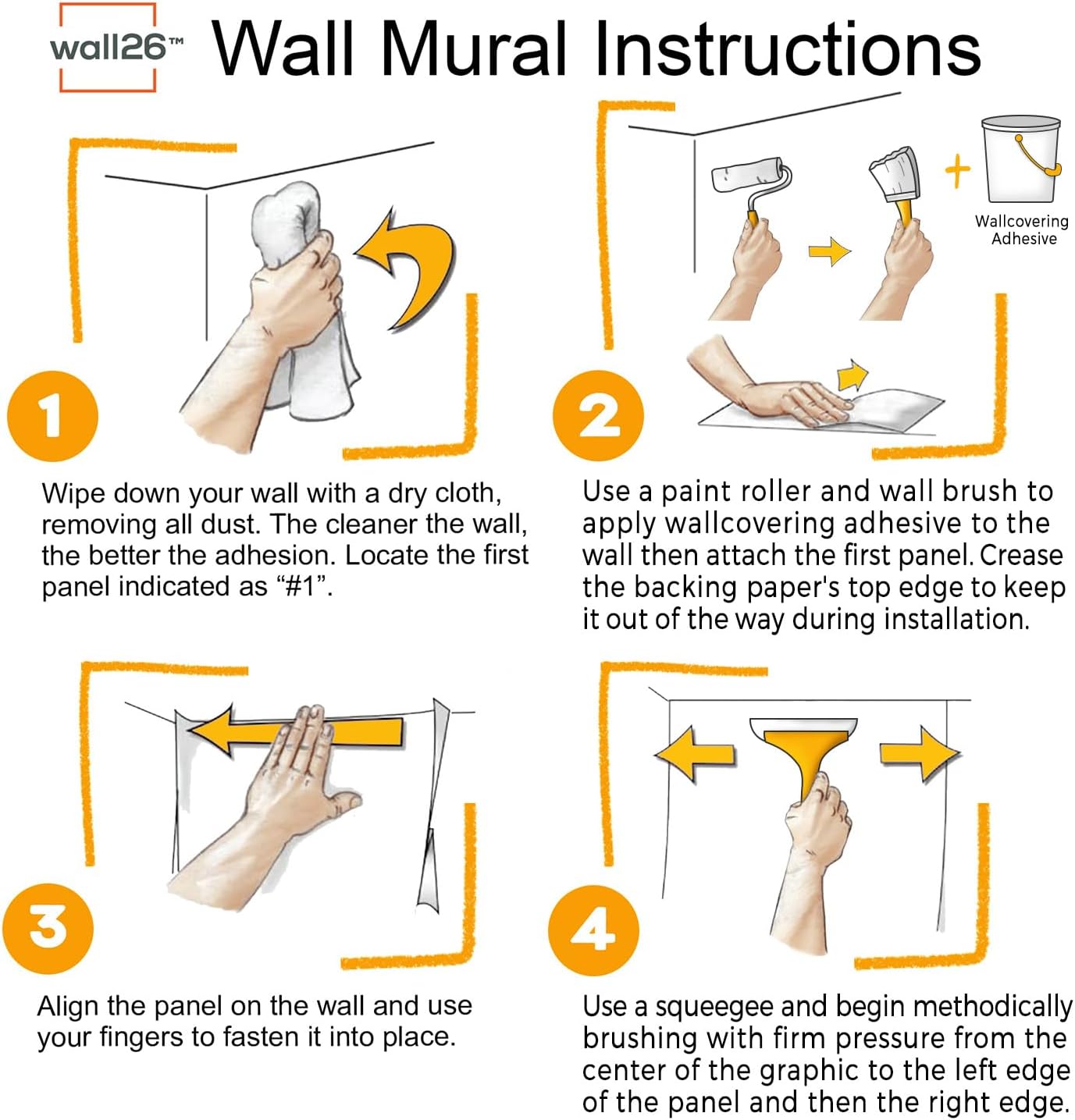wall26 Wall Sticker/Wall Mural Colorful Graffiti, Not Peel and Stick, Non-Woven Wallpaper Decorative for Bedroom, Living Room,Office - 132x120 inches