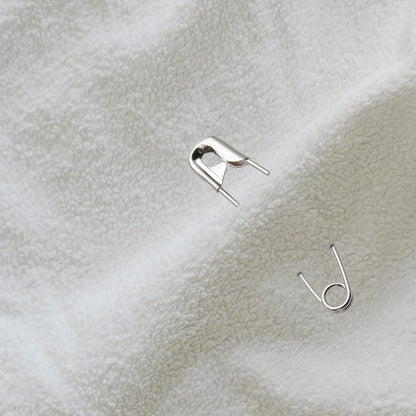 100Pcs Curved Safety Pins Size 3, 2" / 50mm Quilting Basting Pins, Bent Safety Pins for Quilting and Knitting (Sliver)