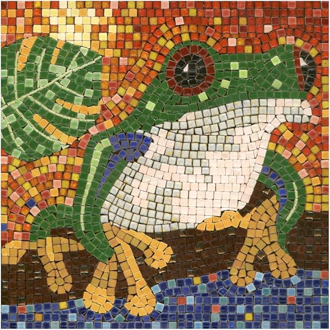 Make Your Own Mosaic Masterpiece with Our Adult Mosaic Kit, Square 7inch (20cm) Frog