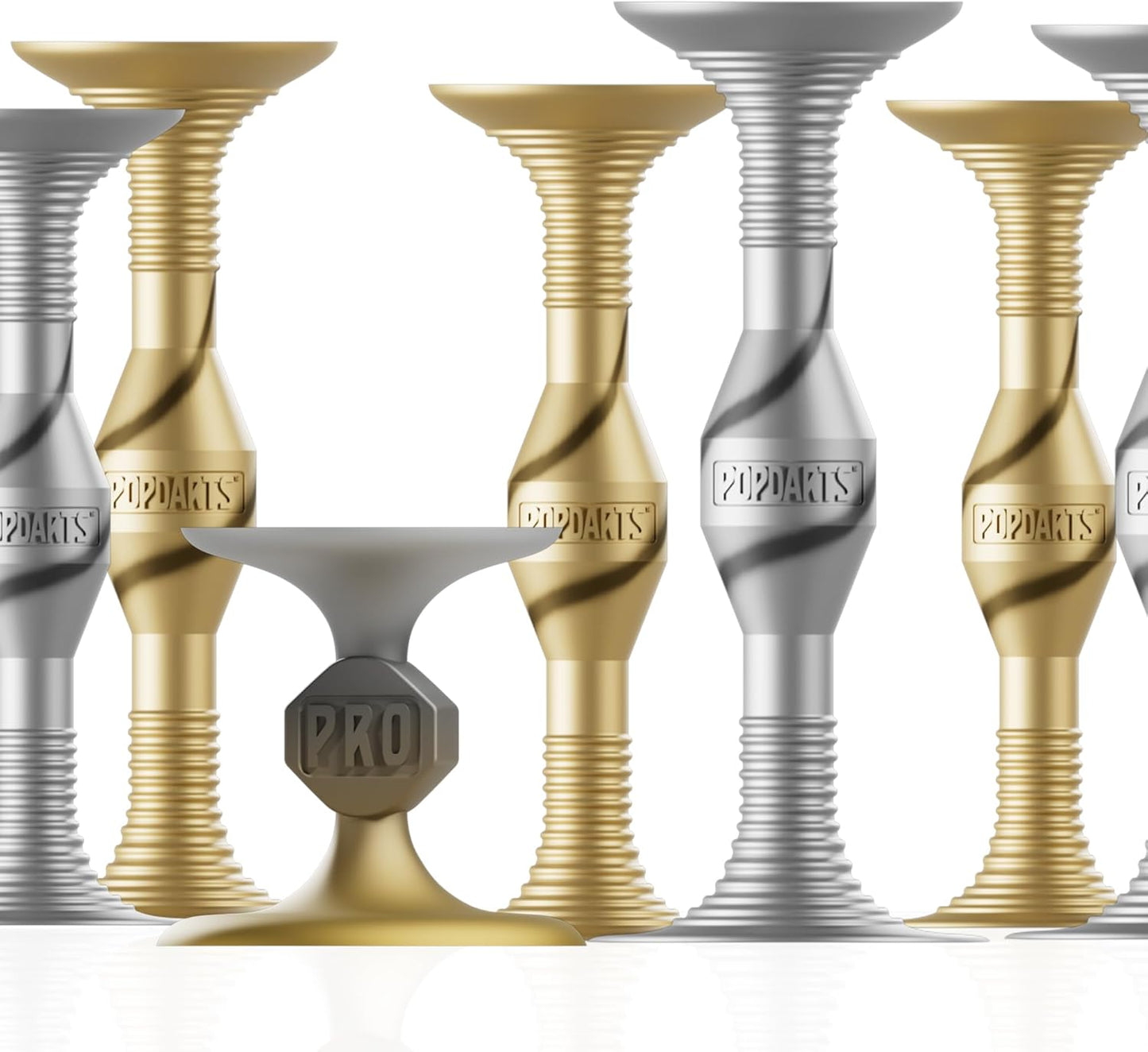 Popdarts PRO Pack Game Set (Silver & Gold) - Indoor, Outdoor Suction Cup Throwing Game - Competition with a POP…