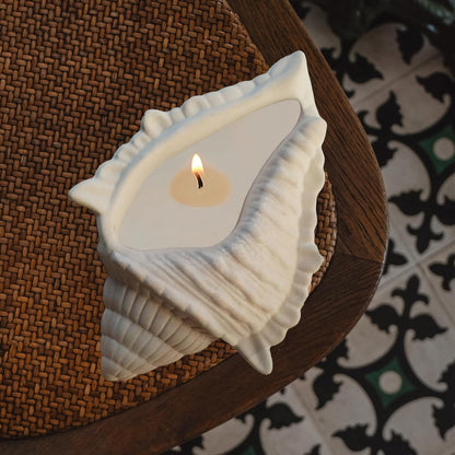 Wehous Large Conch Silicone Mold Unique Conch Shaped Tray Resin Concrete Mold 3D Candle Vessels Trinket Holder Container Epoxy Mold Marine Shell Storage Tray Casting Clay Craft Mould DIY Home Decor