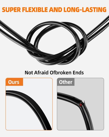 18 Gauge Wire, 18 AWG 2 Conductor Electrical Wire, Flexible/Oxygen-Free Tinned Copper/Stranded PVC 18/2 Cord for Automotive, Marine, LED Strips, Solar, RV, Lighting (200FT)