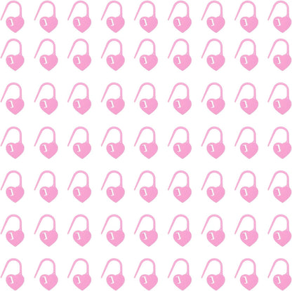 uxcell 400pcs Stitch Markers for Crocheting, Heart Shaped Crochet Marker Needle Clip Counter for Knitting Clothing Tag DIY Craft,Light Purple
